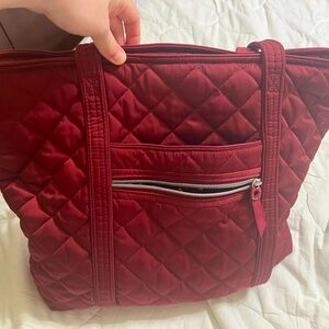 Vera Bradley red tote bag
